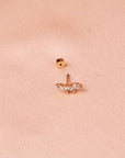 Victoire Collection - Wholesale Single Earring - Stainless steel and zirconia ear piercing3
