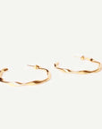 Caprice Paris - Wholesale Hoop Earrings - Séréna Twisted Creoles Gold | Handmade in France