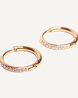 Caprice Paris - Wholesale Hoop Earrings - Mini Creoles Strass Léa | Handmade jewelry in France