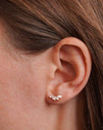 Victoire Collection - Wholesale Single Earring - Stainless steel and zirconia ear piercing2
