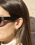 Caprice Paris - Wholesale Hoop Earrings - Mini Creoles Strass Léa | Handmade jewelry in France