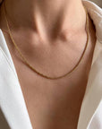 Victoire Collection - Wholesale Link & Chain Necklace - Gold stainless steel twisted chain necklace2