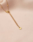 Victoire Collection - Wholesale Pendant/Charm Necklace - Stainless steel necklace, round pendant
