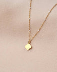 Victoire Collection - Wholesale Pendant/Charm Necklace - Stainless steel clover pendant necklace with white chain