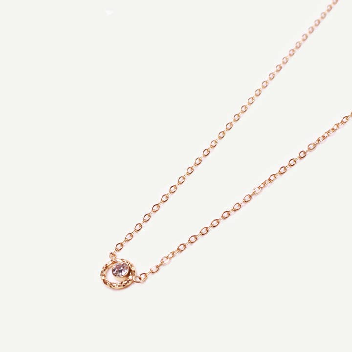 Caprice Paris - Wholesale Pendant/Charm Necklace - Emma fine rhinestone pendant necklace | Handmade in France