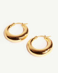 Caprice Paris - Wholesale Hoop Earrings - Junon Gold Small Hoops | Handmade jewelry in France
