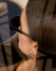 Caprice Paris - Wholesale Hoop Earrings - Désirée Gold lightweight tube earrings | Handmade in France