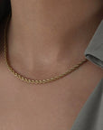 Caprice Paris - Wholesale Link & Chain Necklace - Monique Gold Choker Necklace | Handmade Jewelry in France