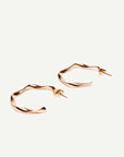 Caprice Paris - Wholesale Hoop Earrings - Séréna Or mini twisted hoop earrings | Handmade in France2