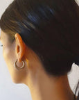 Caprice Paris - Wholesale Hoop Earrings - Junon Silver Small Hoops | Handmade Jewelry in France