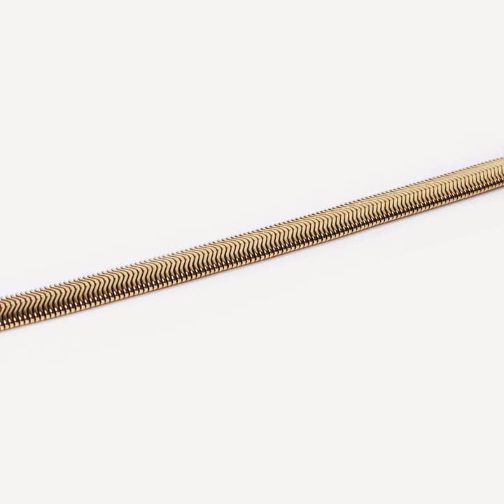 Caprice Paris - Wholesale Link & Chain Necklace - Simone Gold Snake Chain Necklace | Jewelry handmade in France2