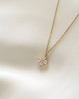 Victoire Collection - Wholesale Pendant/Charm Necklace - Stainless steel necklace with star pendant set with zircons