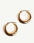 Caprice Paris - Wholesale Hoop Earrings - Junon Gold Small Hoops | Handmade jewelry in France
