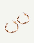 Caprice Paris - Wholesale Hoop Earrings - Séréna Or mini twisted hoop earrings | Handmade in France5