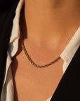 Caprice Paris - Wholesale Link & Chain Necklace - Monique Gold Choker Necklace | Handmade Jewelry in France