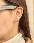 Caprice Paris - Wholesale Hoop Earrings - Mini Creoles Strass Léa | Handmade jewelry in France