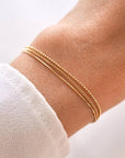 Victoire Collection - Wholesale Link & Chain Bracelet - Women's steel bracelet with three fine chains