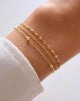 Victoire Collection - Wholesale Link & Chain Bracelet - Triple chain bracelet