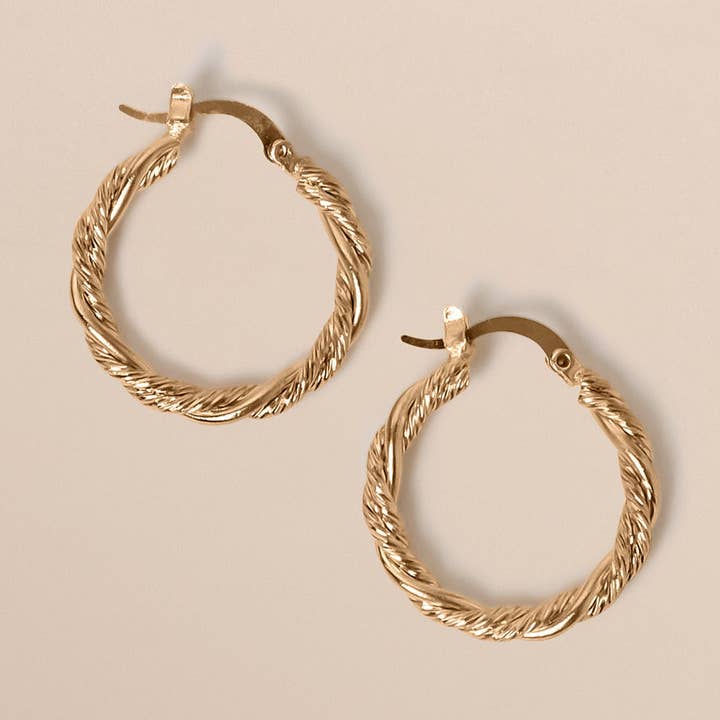 Wholesale Luan hoop earrings