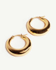 Caprice Paris - Wholesale Hoop Earrings - Junon Gold Small Hoops | Handmade jewelry in France