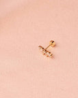 Victoire Collection - Wholesale Single Earring - Stainless steel and zirconia ear piercing4