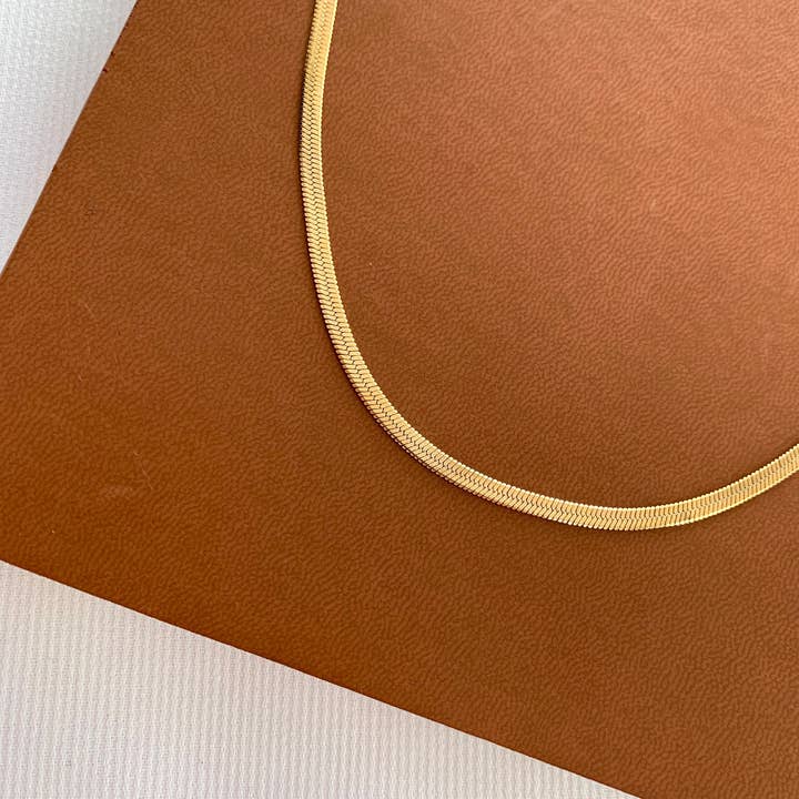 Victoire Collection - Wholesale Link & Chain Necklace - Serpentine Tubogas stainless steel chain necklace3