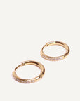 Caprice Paris - Wholesale Hoop Earrings - Mini Creoles Strass Léa | Handmade jewelry in France