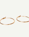 Caprice Paris - Wholesale Hoop Earrings - Sabrina Gold Large Fine Creoles | Handmade in France